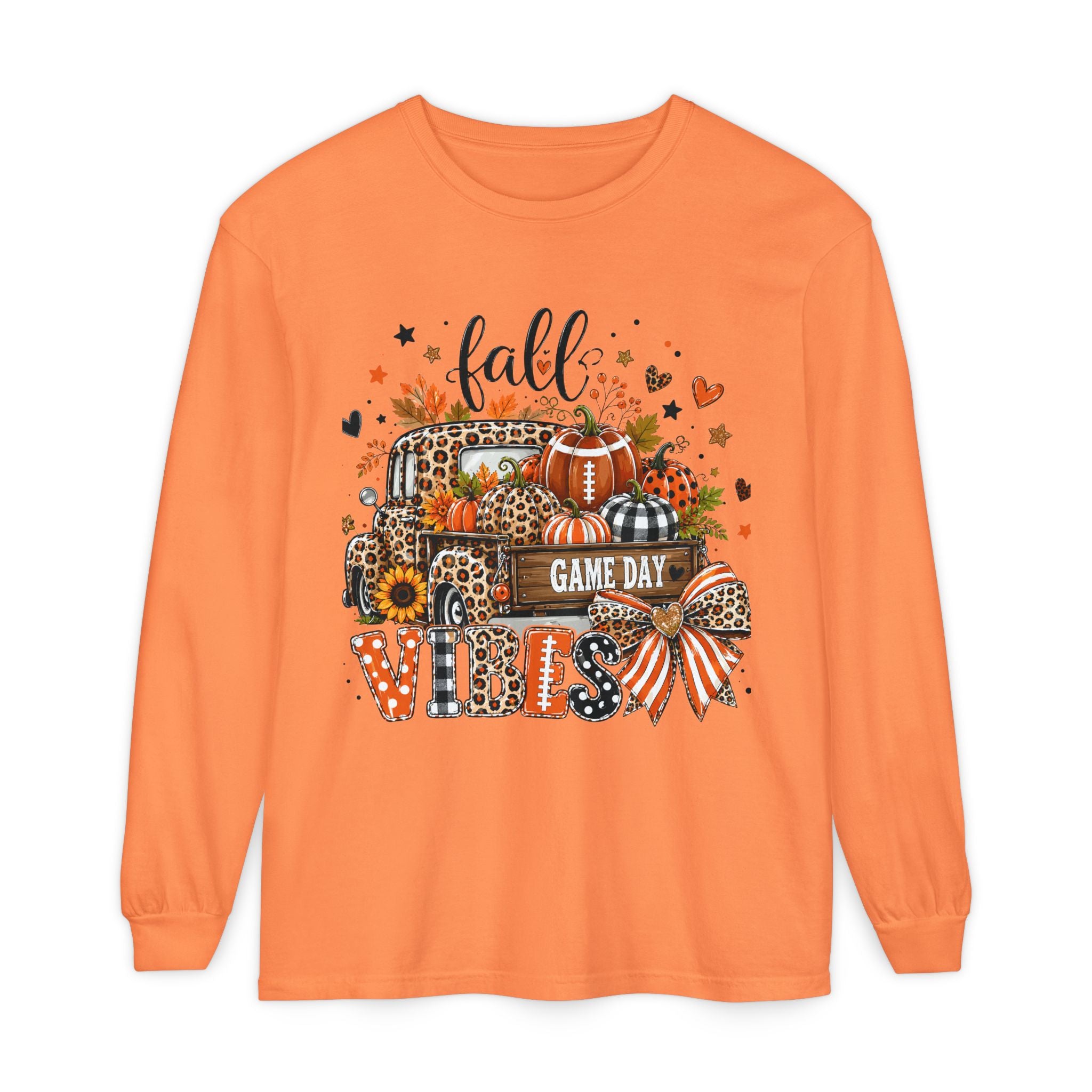 Fall Game Day Vibes Long Sleeve Tee