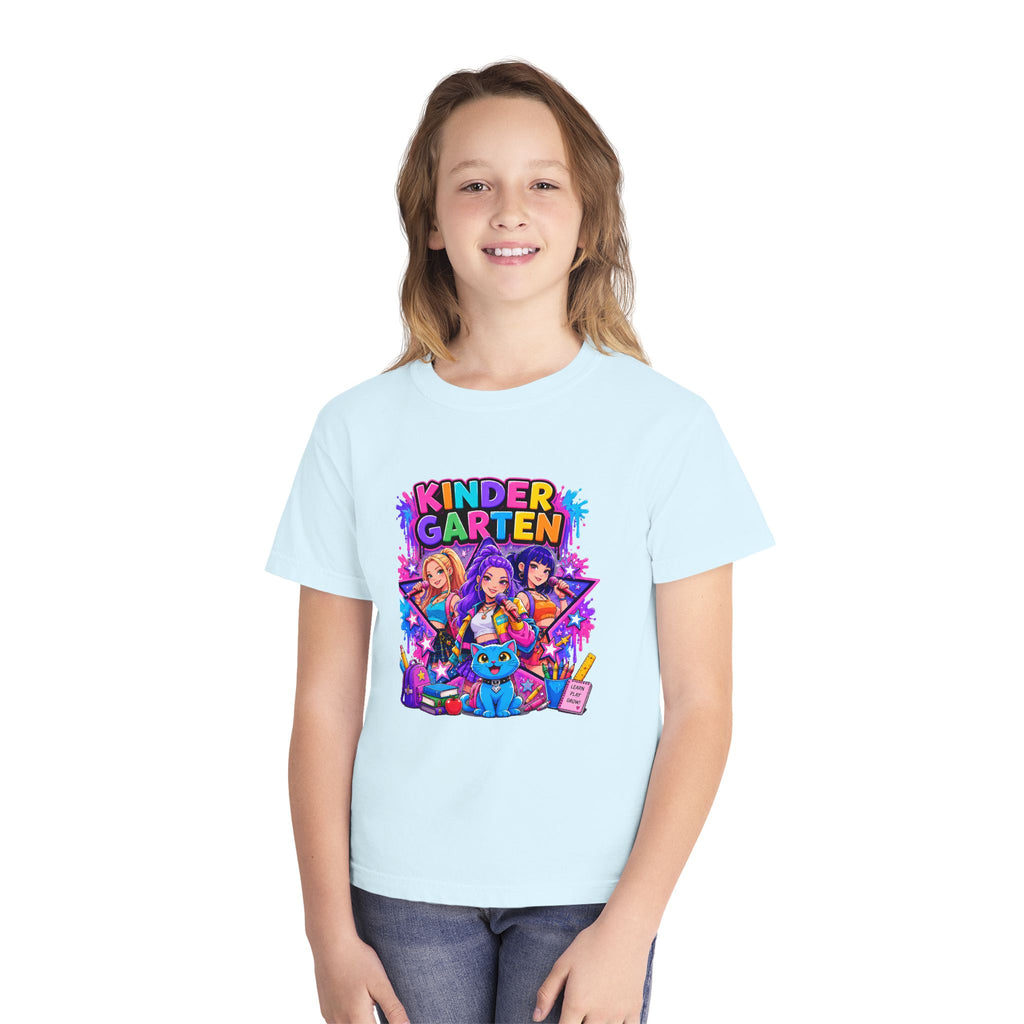 Kindergarten Kids Tee — Colorful Back-to-School Graphic Shirt