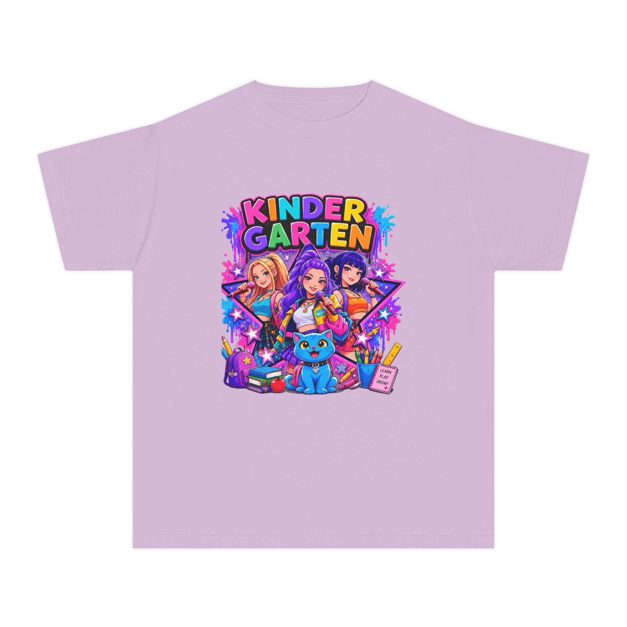 Kindergarten Kids Tee — Colorful Back-to-School Graphic Shirt