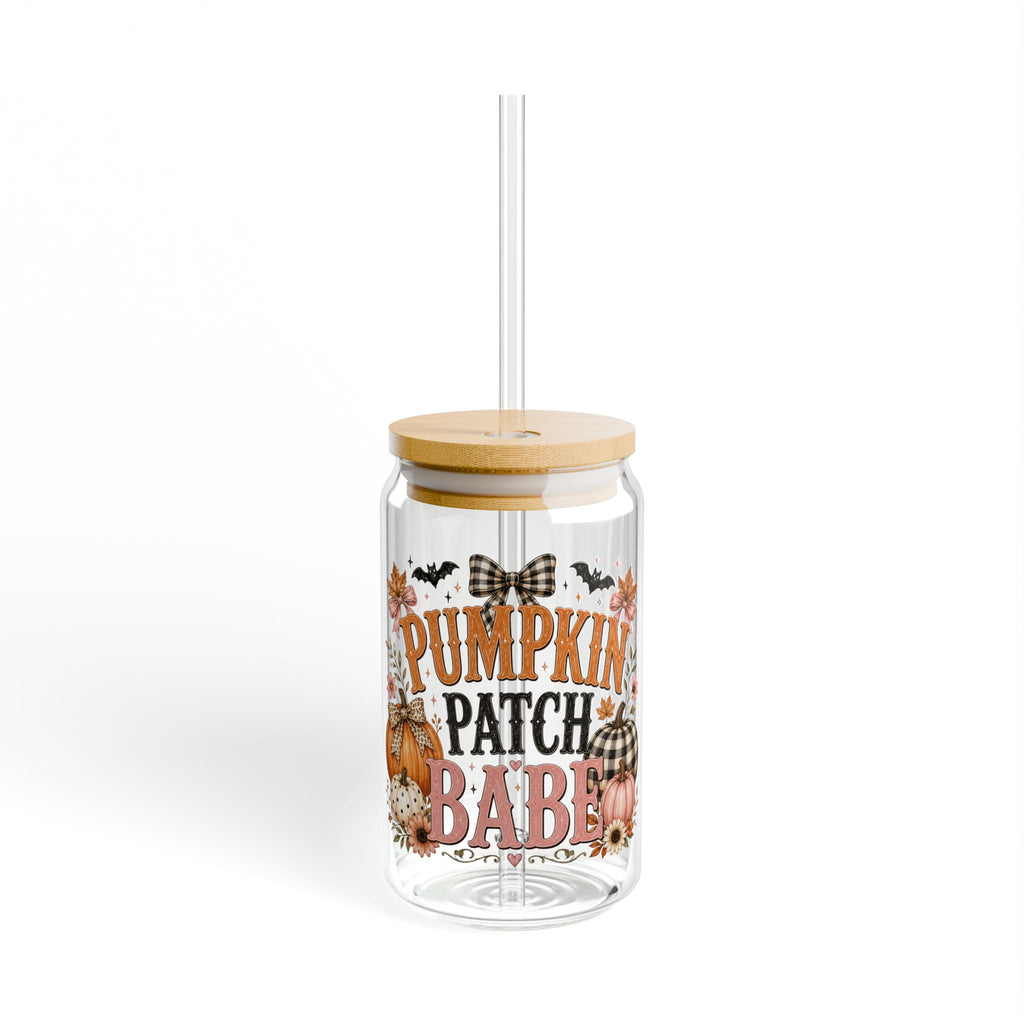 Pumpkin Patch Baby Sipper Glass - 16oz Fall Straw Tumbler