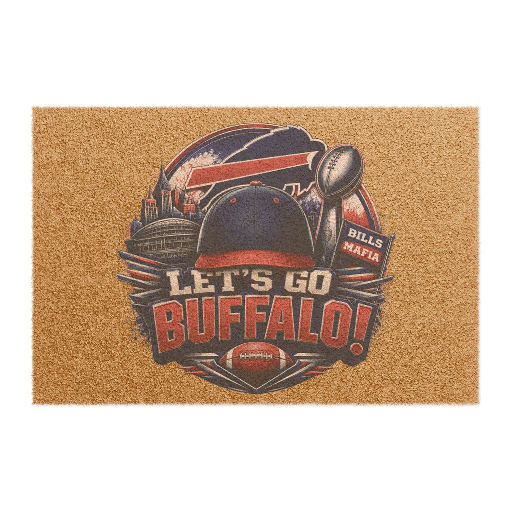 Let's Go Buffalo! Football Doormat — Buffalo Bills Fan Welcome Mat
