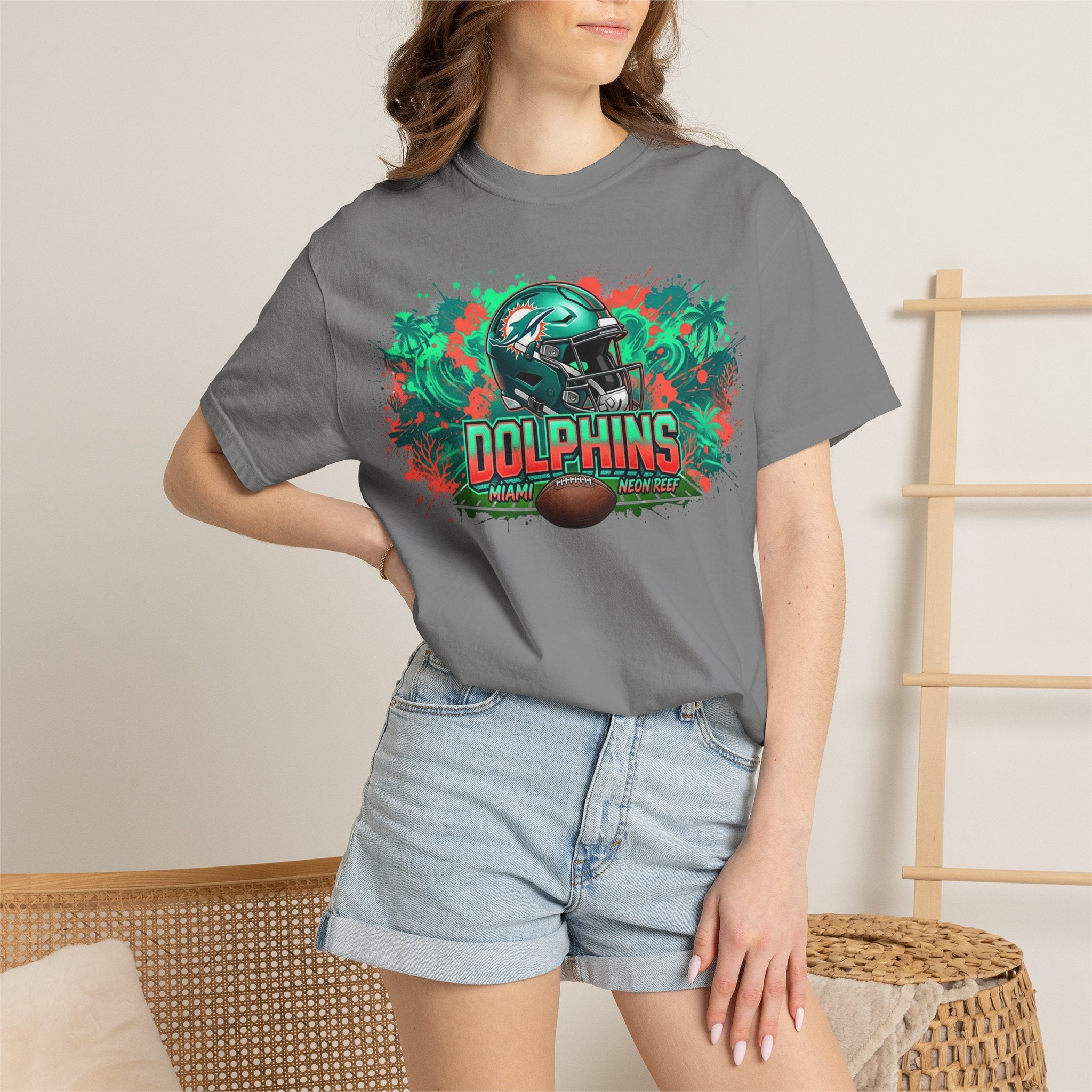 Unisex Garment-Dyed T-shirt-Dolphins