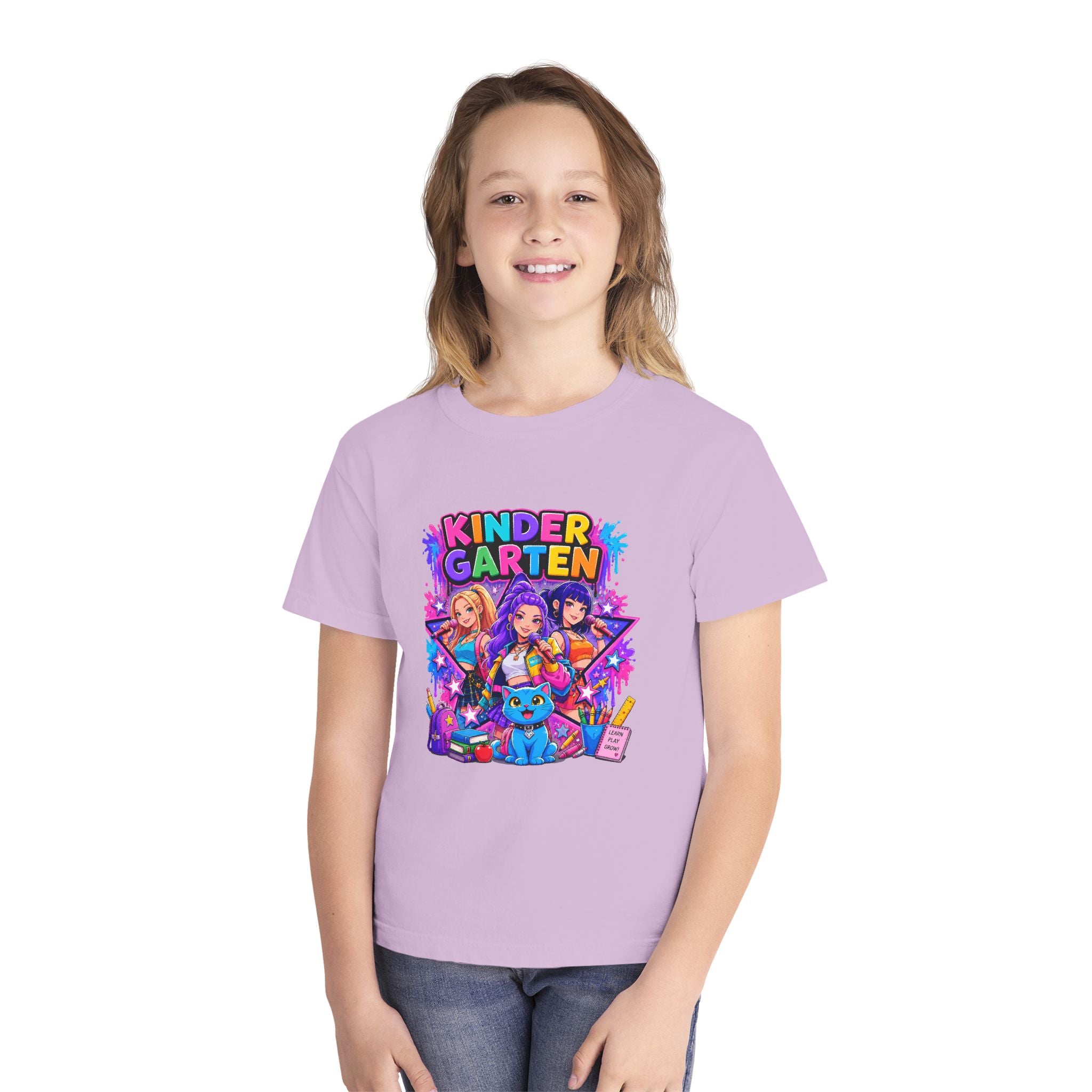 Kindergarten Kids Tee — Colorful Back-to-School Graphic Shirt