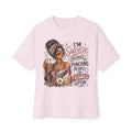 Sarcastic Woman Graphic Tee - Oversized Boxy Shirt
