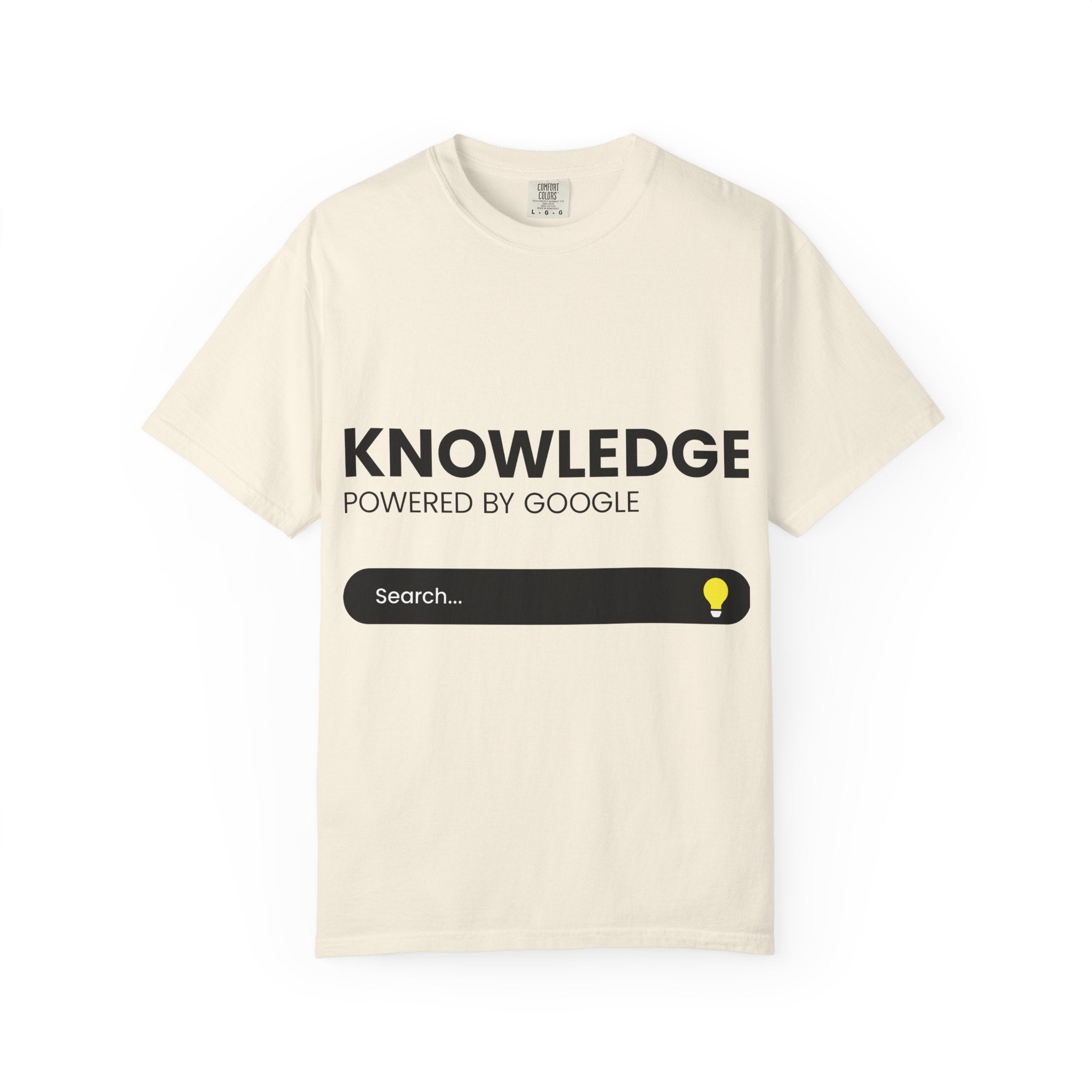 Knowledge Powered by Google T-Shirt — Search Bar Design