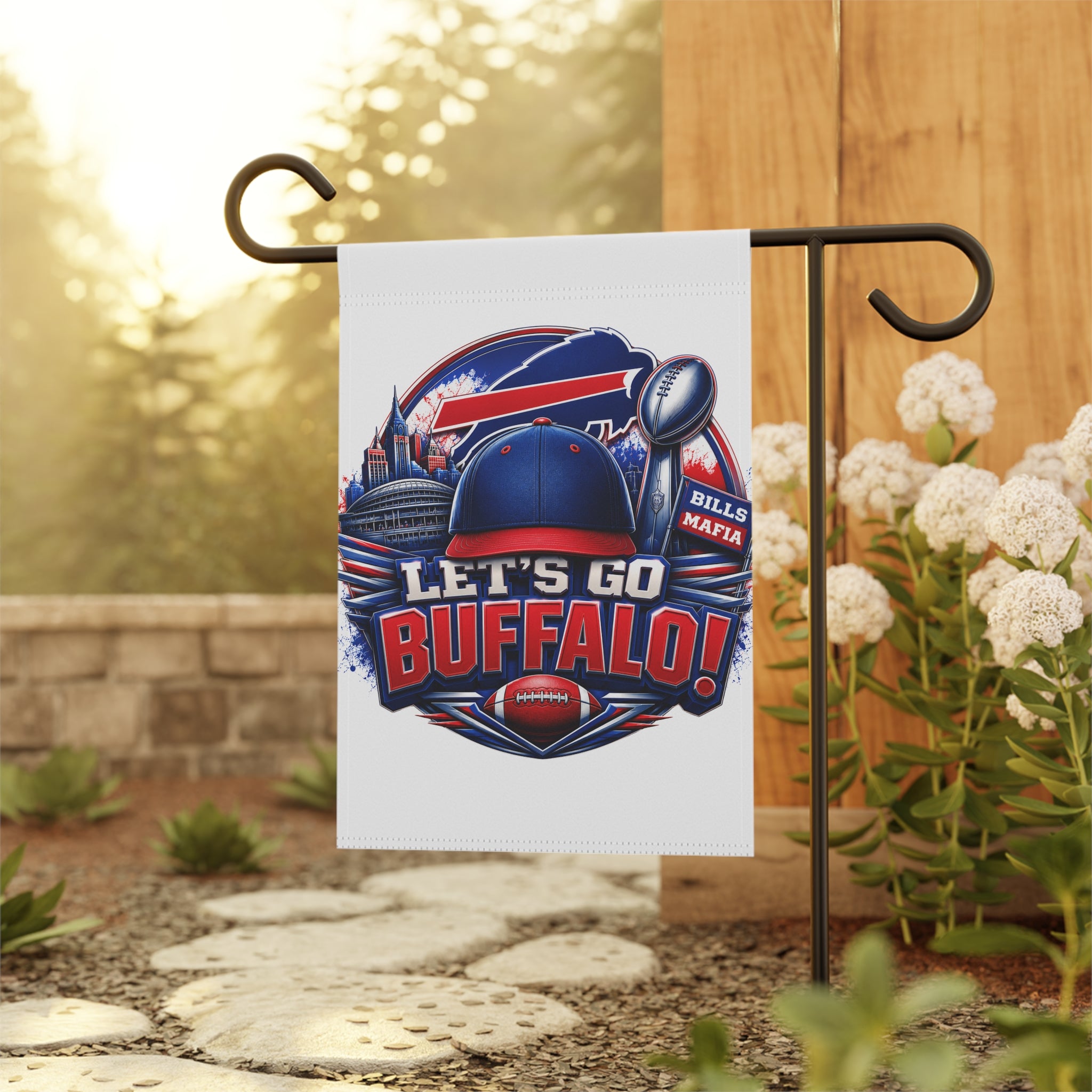 Let's Go Buffalo! Garden Flag