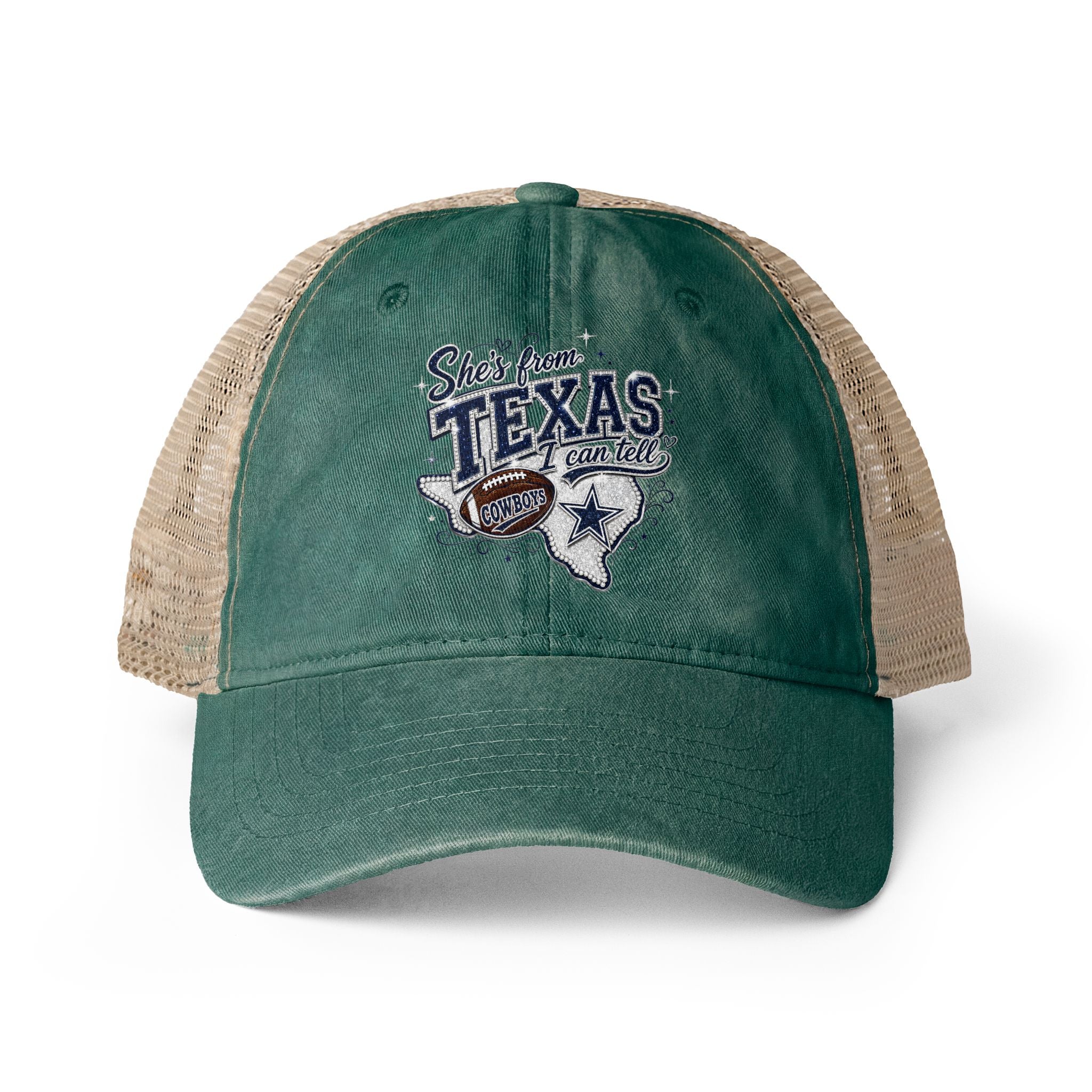 Women's Washed Mesh-Back Cap
