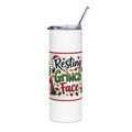 Resting Grinch Face 20oz Stainless Steel Tumbler — Christmas Travel Cup