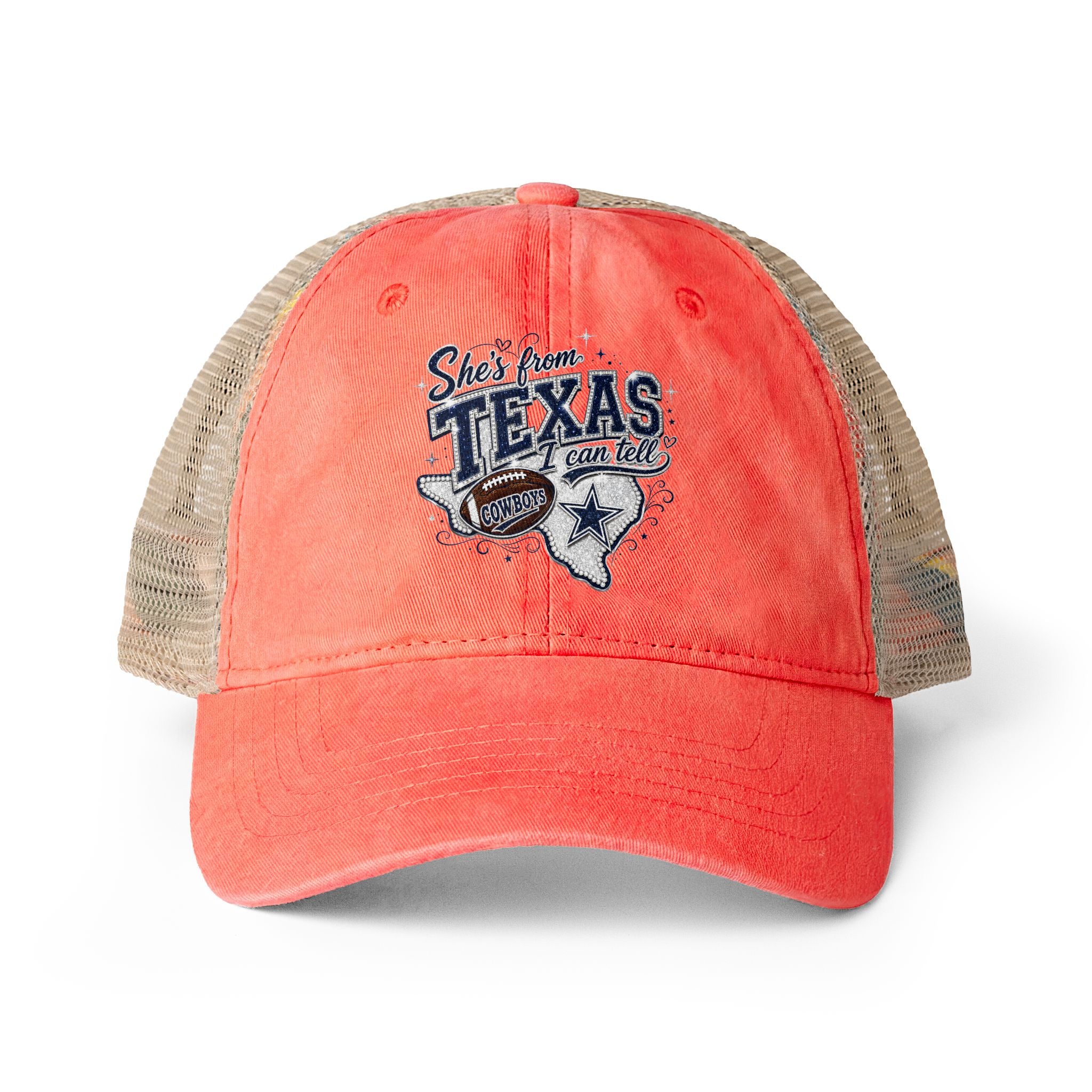 Women's Washed Mesh-Back Cap