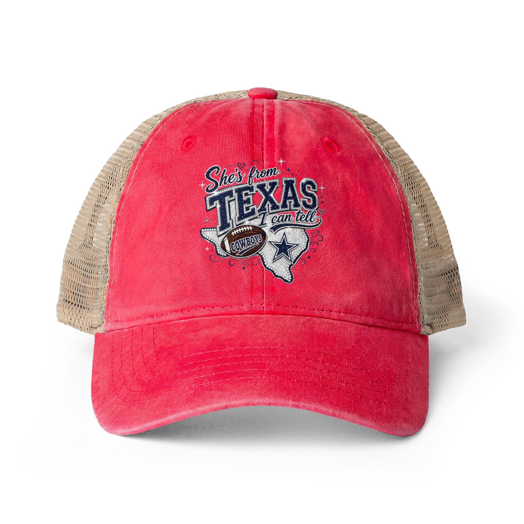 Women's Washed Mesh-Back Cap