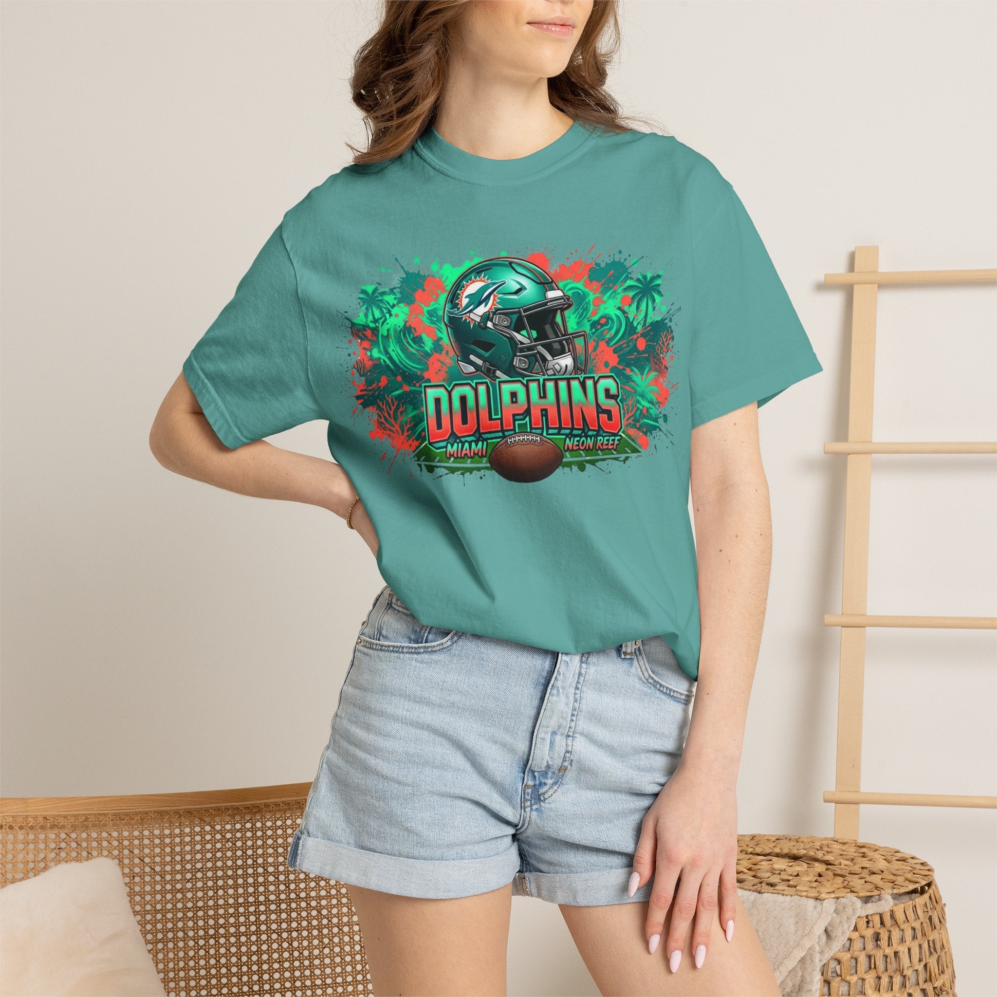 Unisex Garment-Dyed T-shirt-Dolphins
