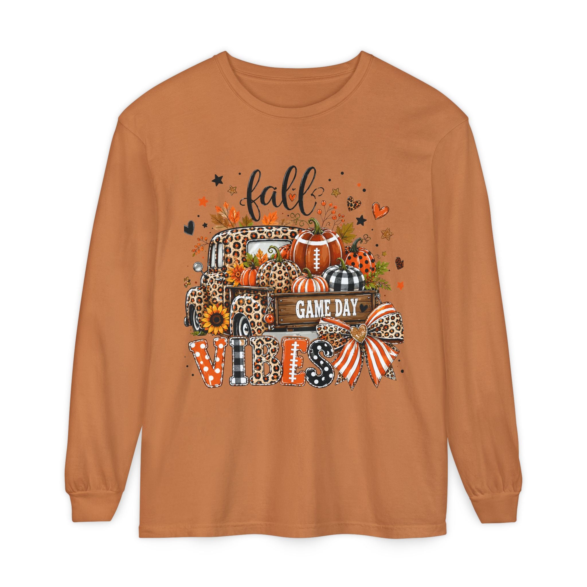 Fall Game Day Vibes Long Sleeve Tee