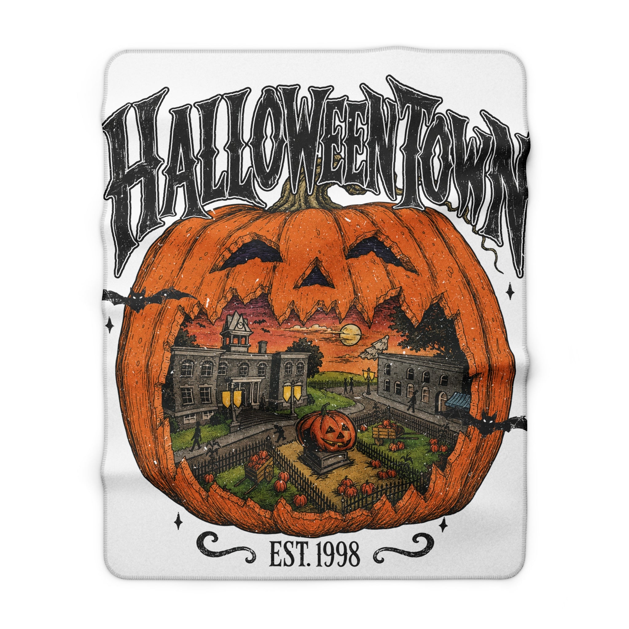 Halloween Town Sherpa Blanket