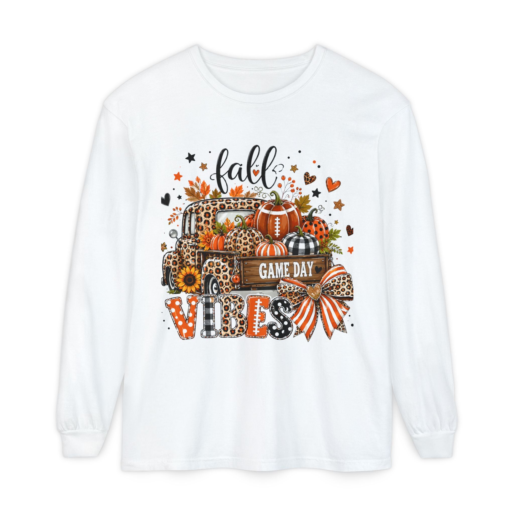 Fall Game Day Vibes Long Sleeve Tee