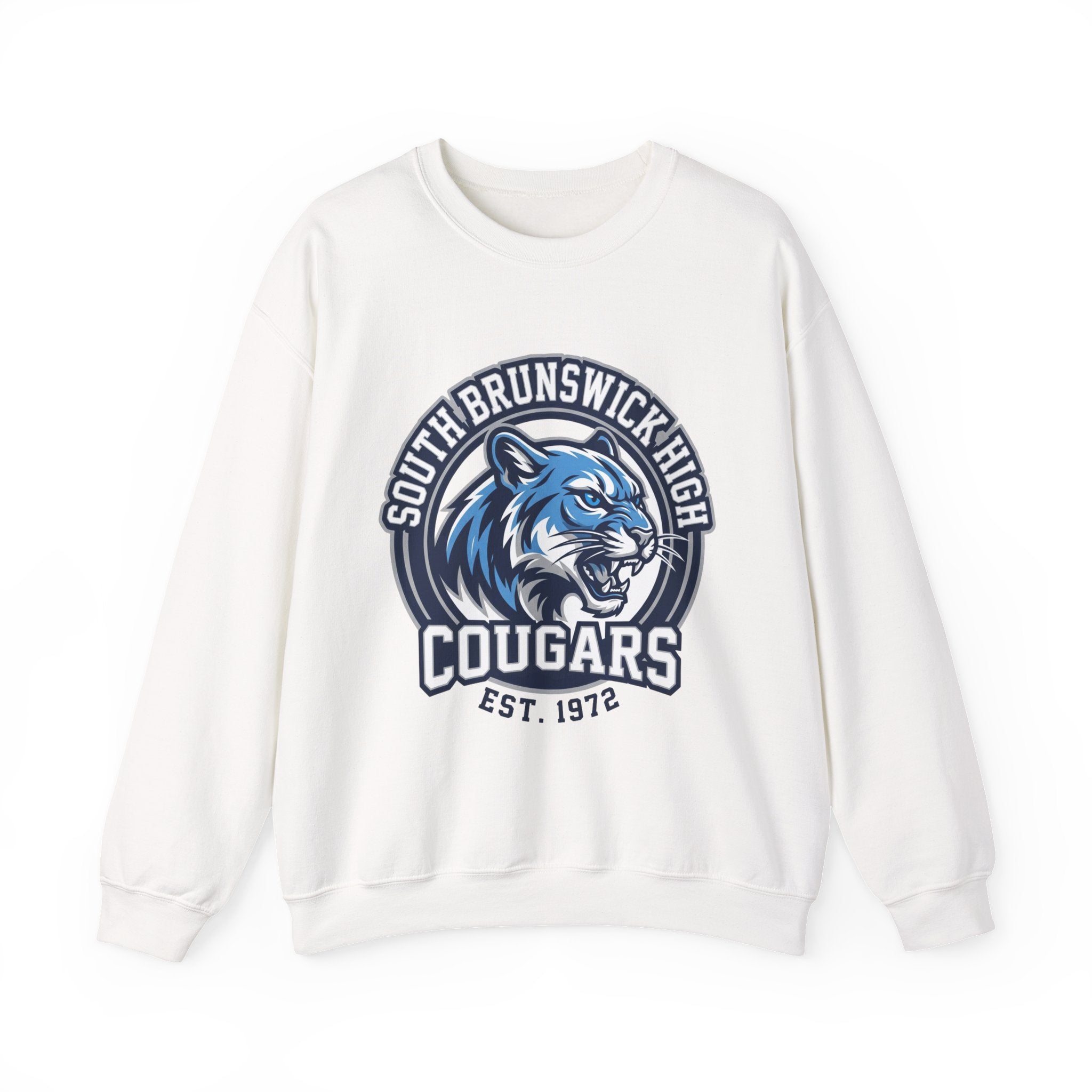 Cougars Crewneck Sweatshirt — South Brunswick High School Mascot Pullover