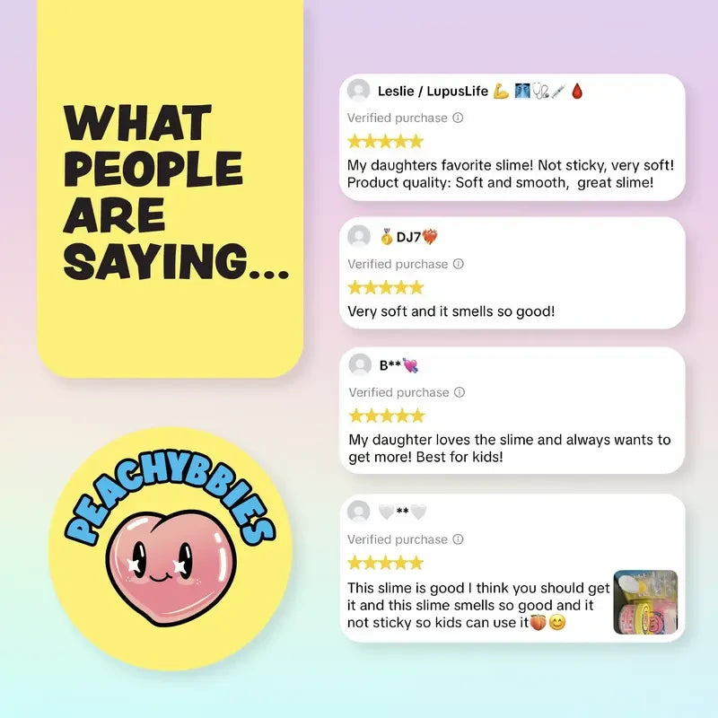 Peachybbies Scented Slime Bundle