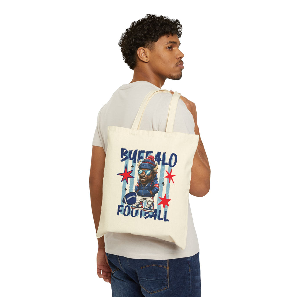 Buffalo Football Canvas Tote Bag