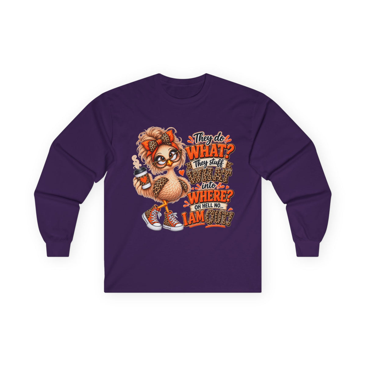 Cute Turkey Graphic Long Sleeve Tee