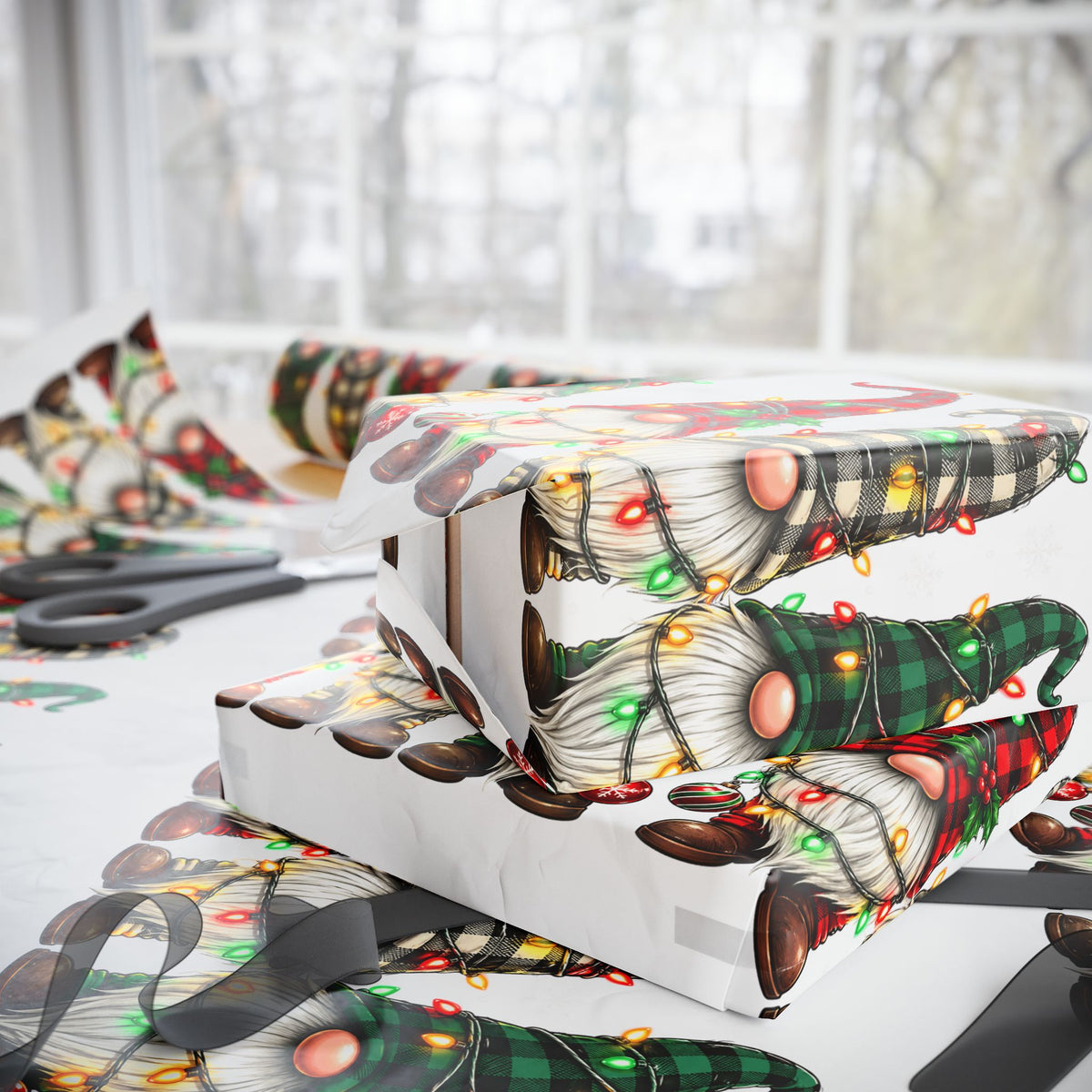 Gnome Christmas Wrapping Paper