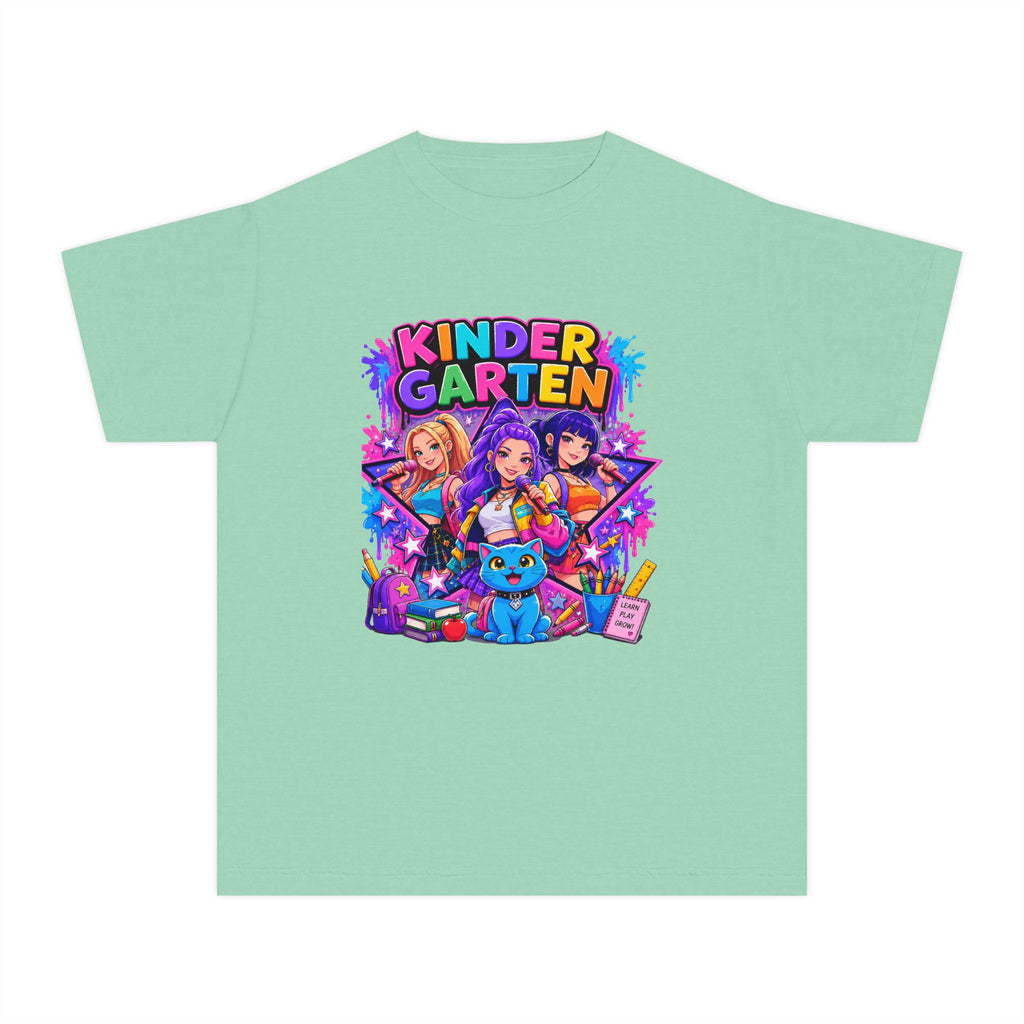 Kindergarten Kids Tee — Colorful Back-to-School Graphic Shirt