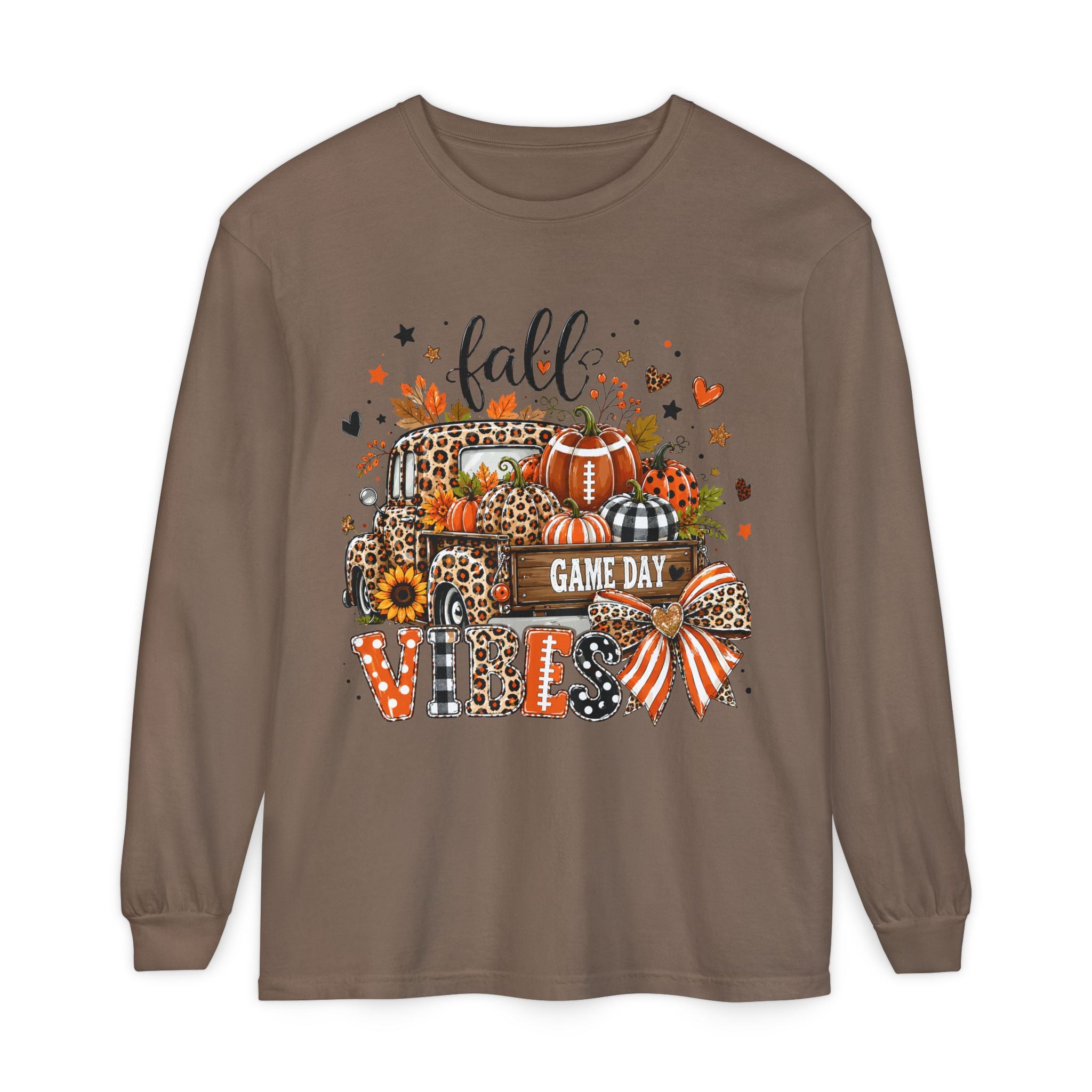 Fall Game Day Vibes Long Sleeve Tee