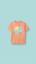 Peachy Orange graphic tee