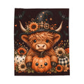 Velveteen Plush Blanket- Highland Cow