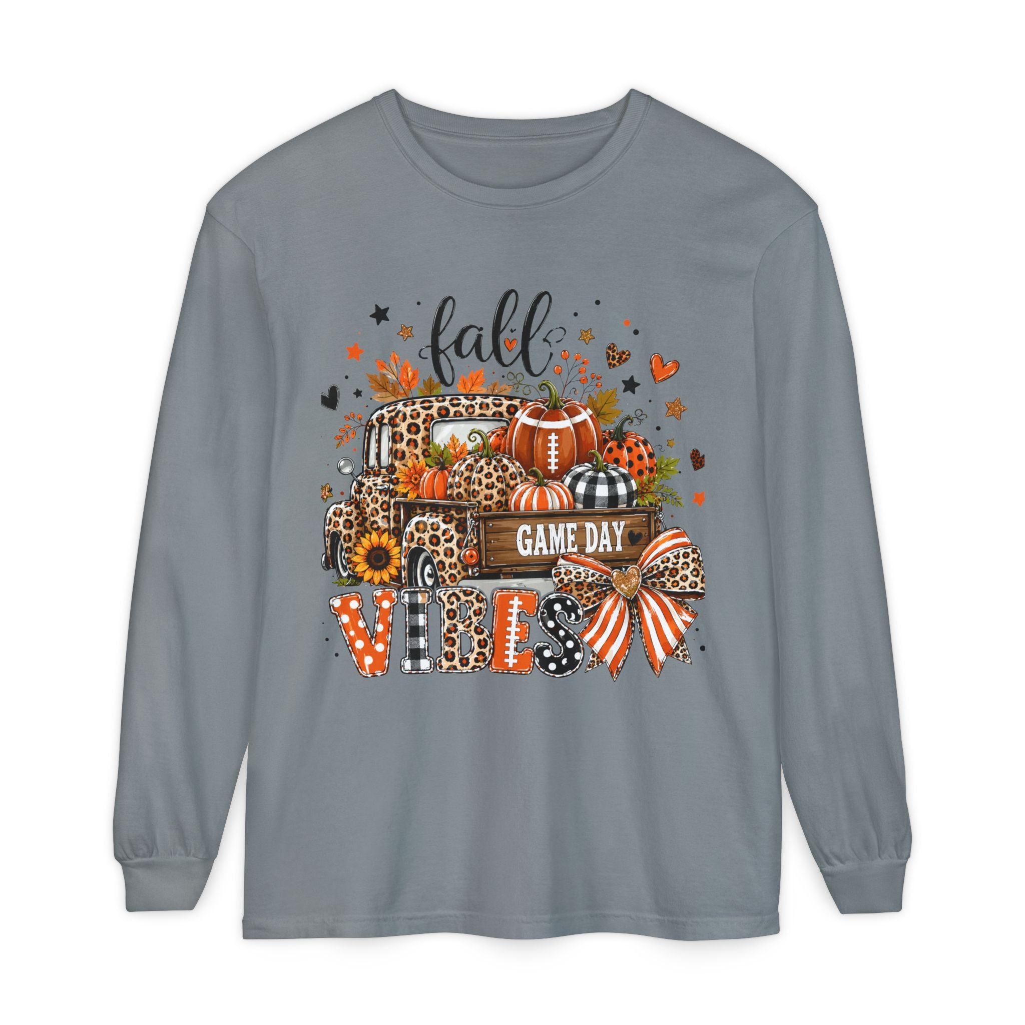 Fall Game Day Vibes Long Sleeve Tee