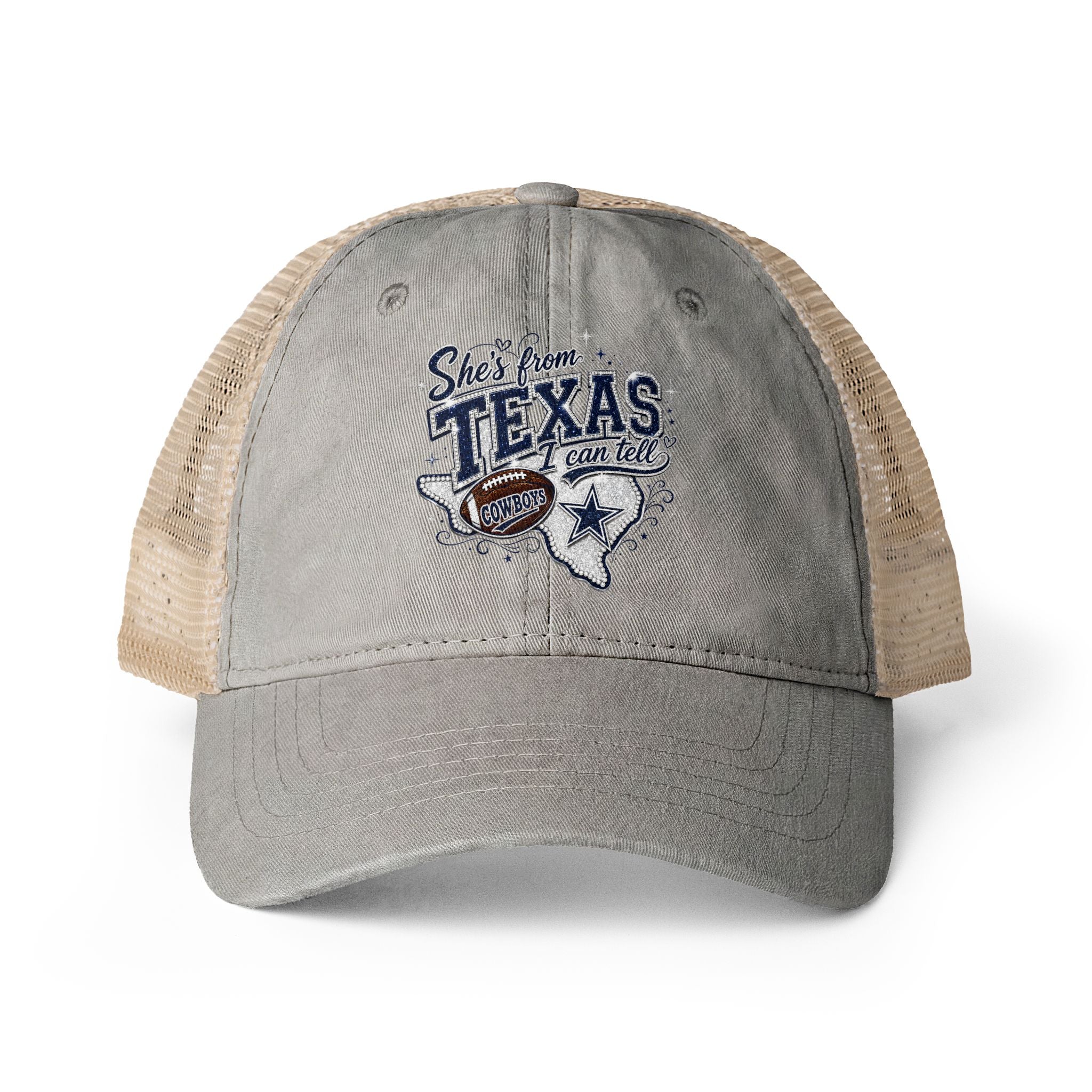 Women's Washed Mesh-Back Cap