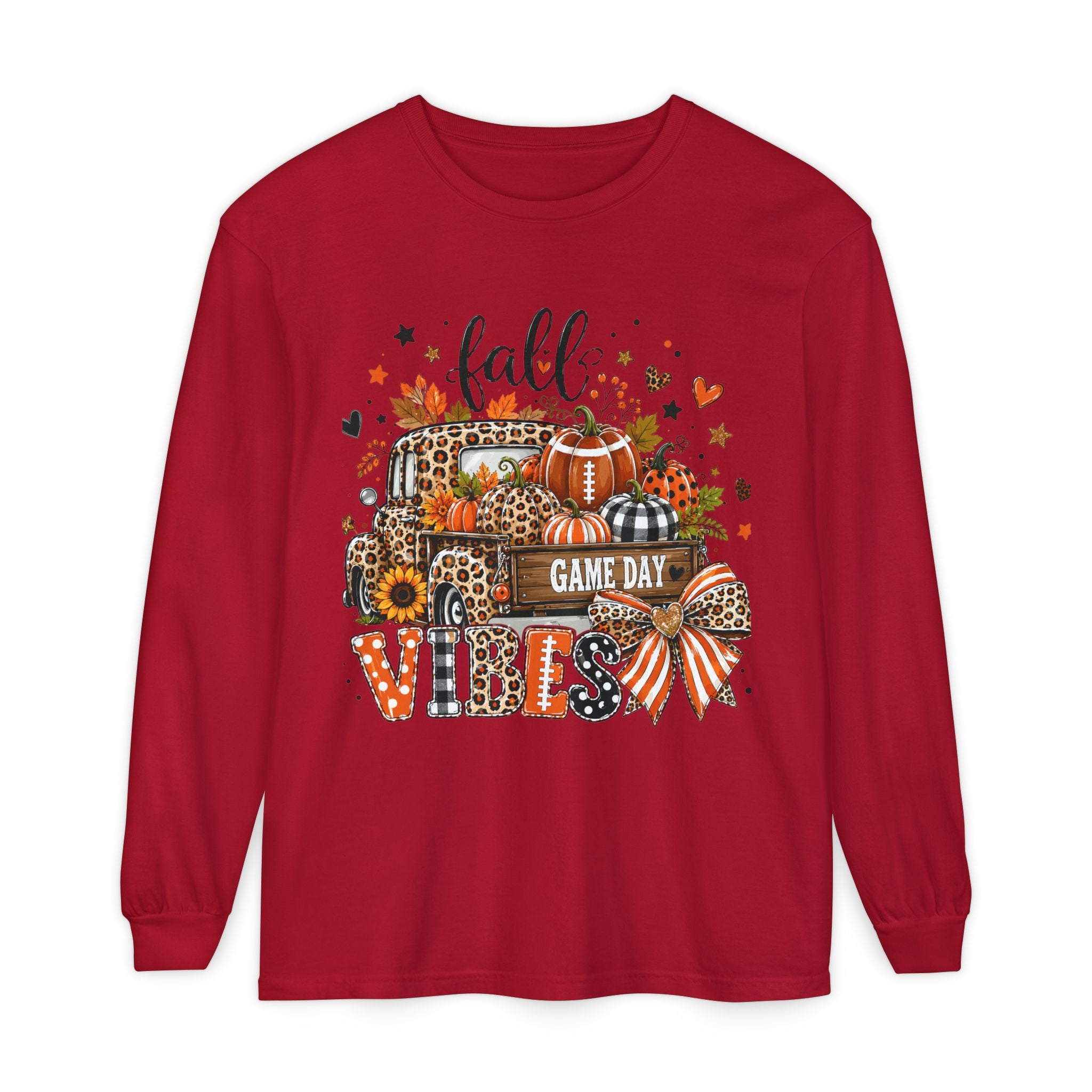 Fall Game Day Vibes Long Sleeve Tee