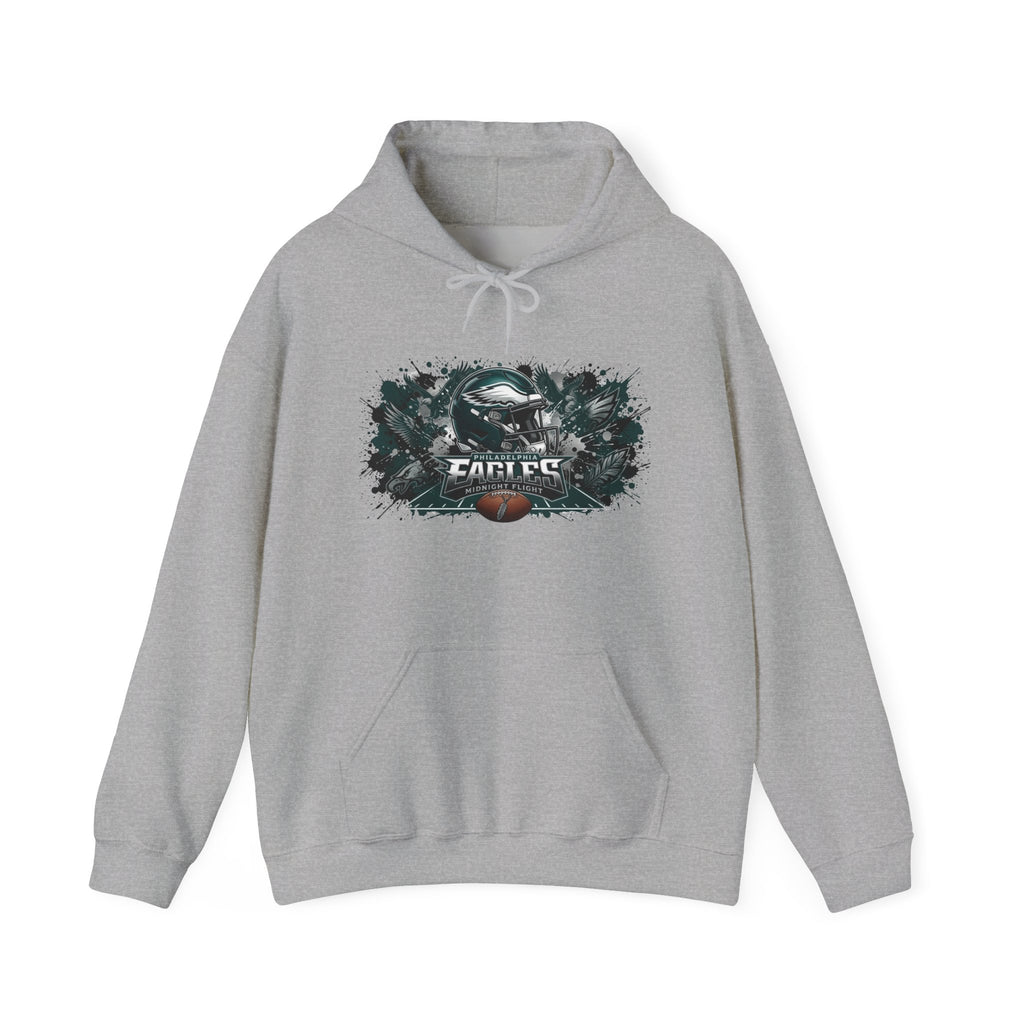 Eagles Football Hoodie – Distressed Team Logo Pullover