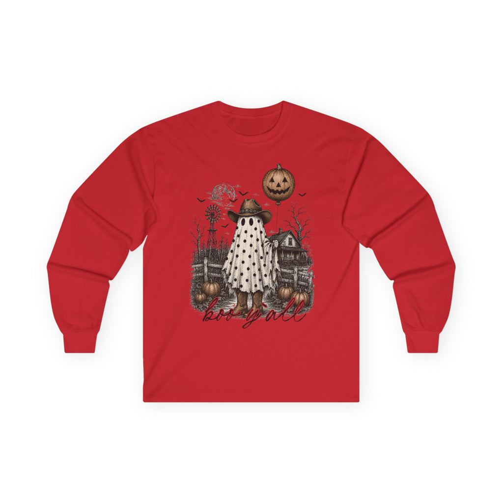 Halloween Ghost Girl Long Sleeve Tee