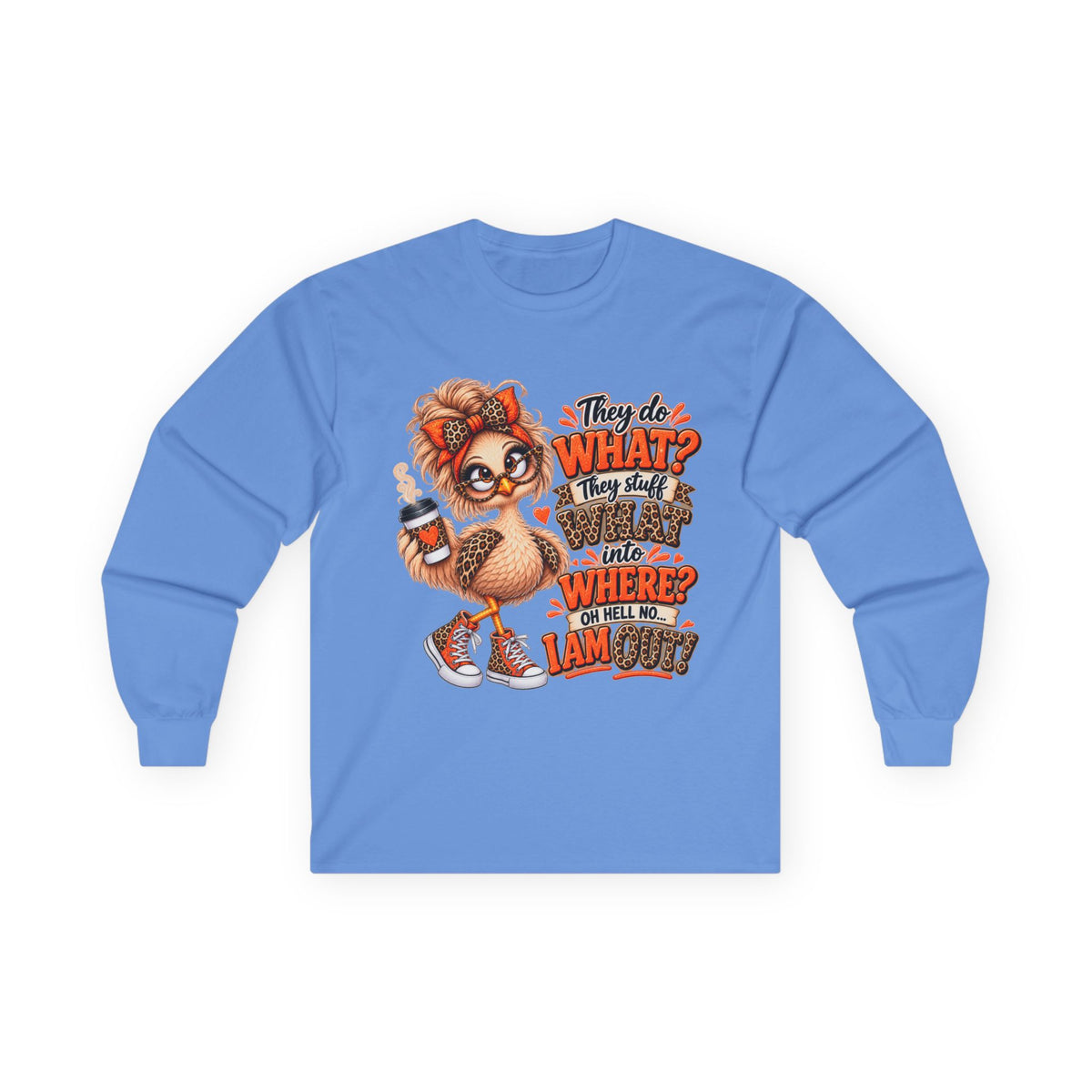 Cute Turkey Graphic Long Sleeve Tee