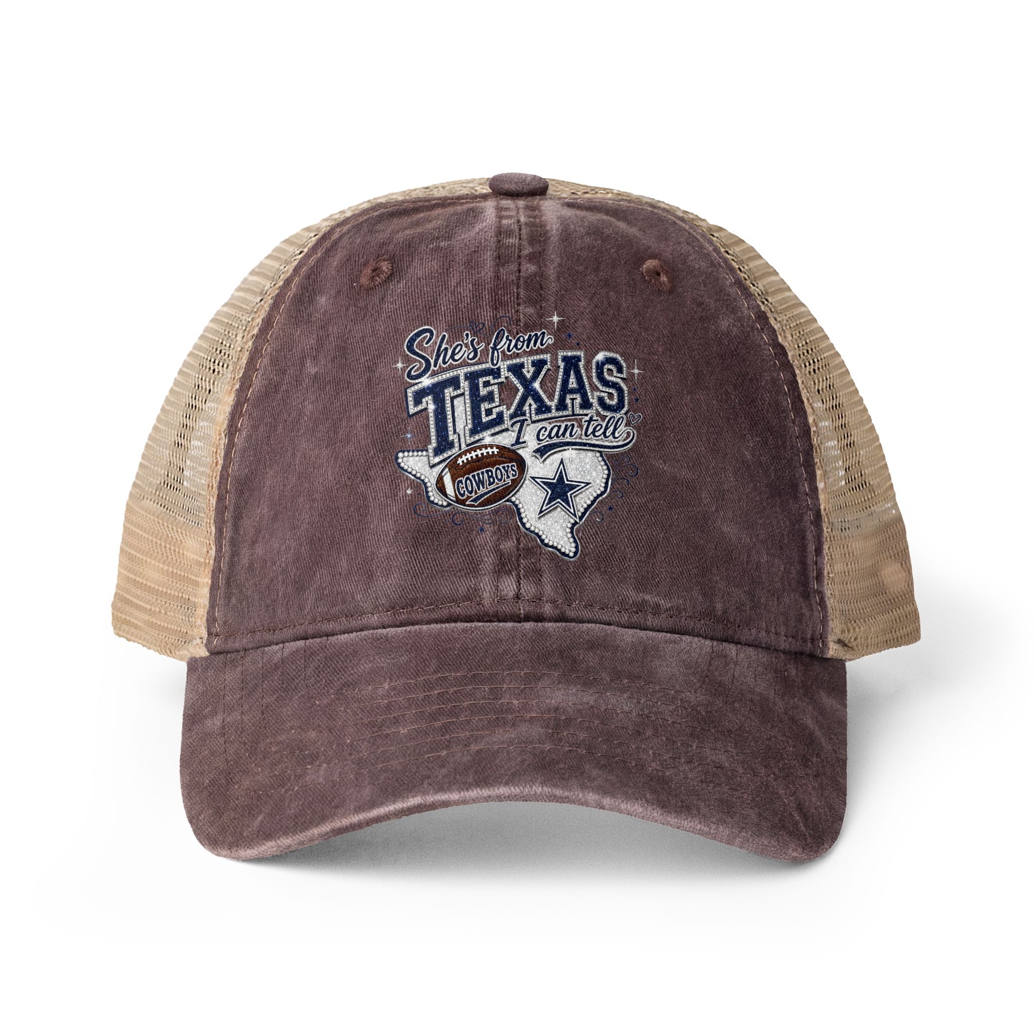Women's Washed Mesh-Back Cap