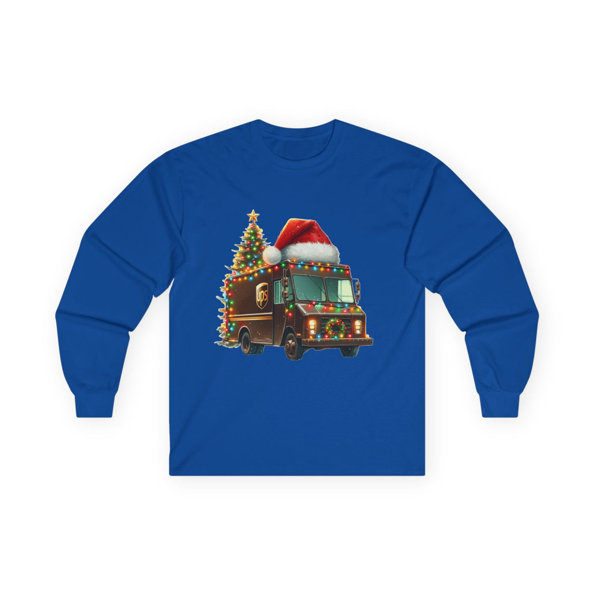 Christmas UPS Truck Long Sleeve Tee