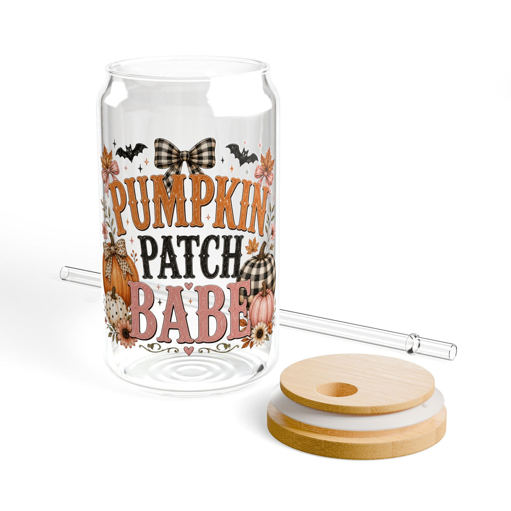 Pumpkin Patch Baby Sipper Glass - 16oz Fall Straw Tumbler
