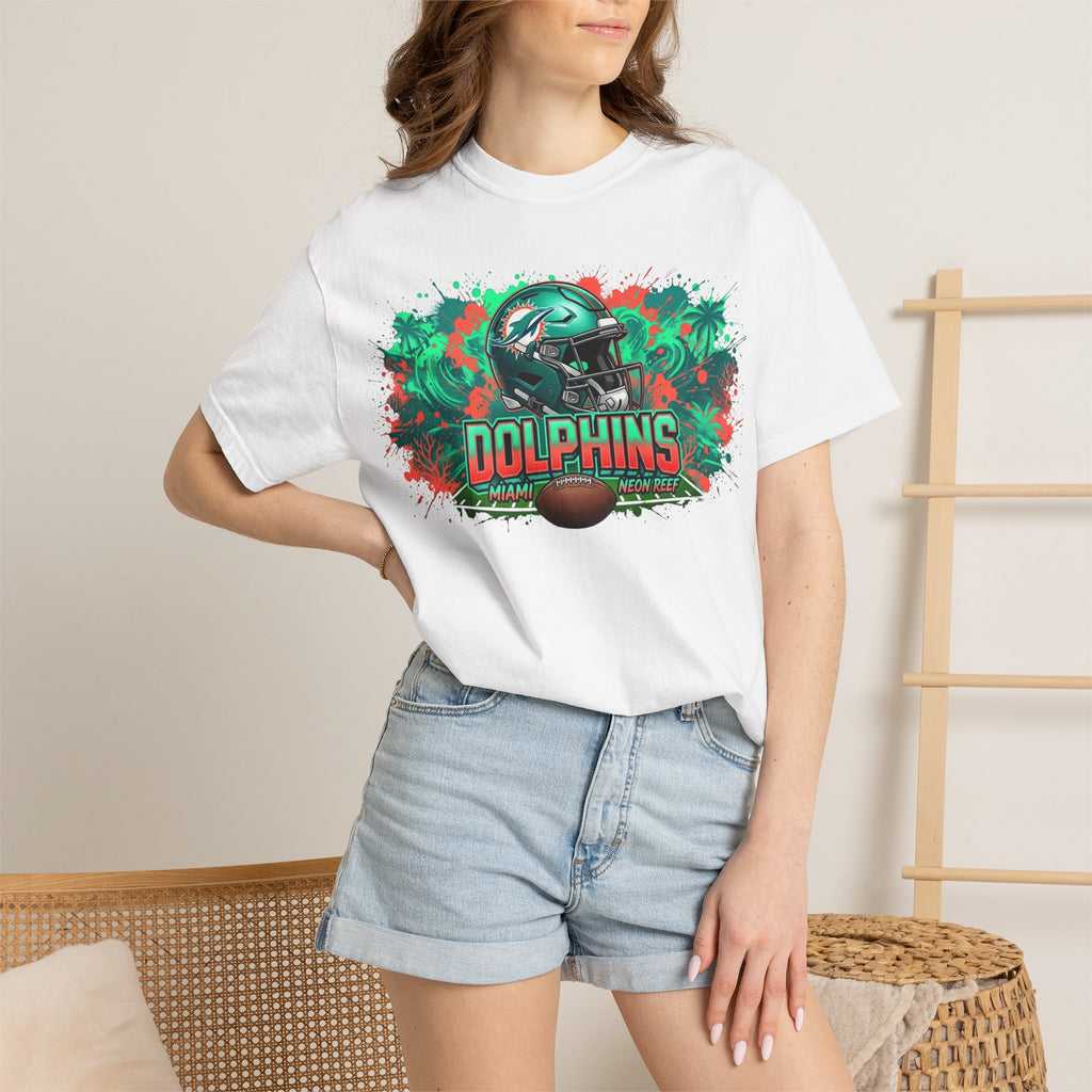 Unisex Garment-Dyed T-shirt-Dolphins