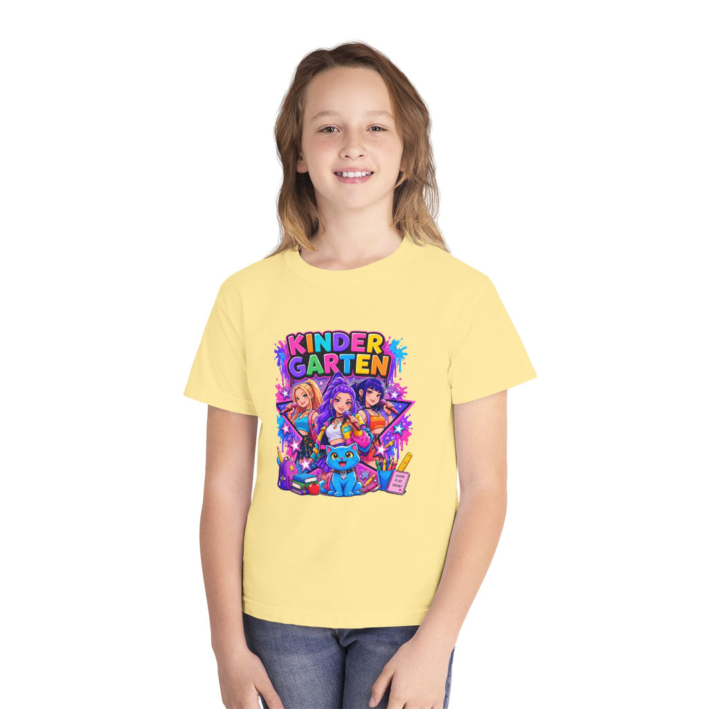 Kindergarten Kids Tee — Colorful Back-to-School Graphic Shirt