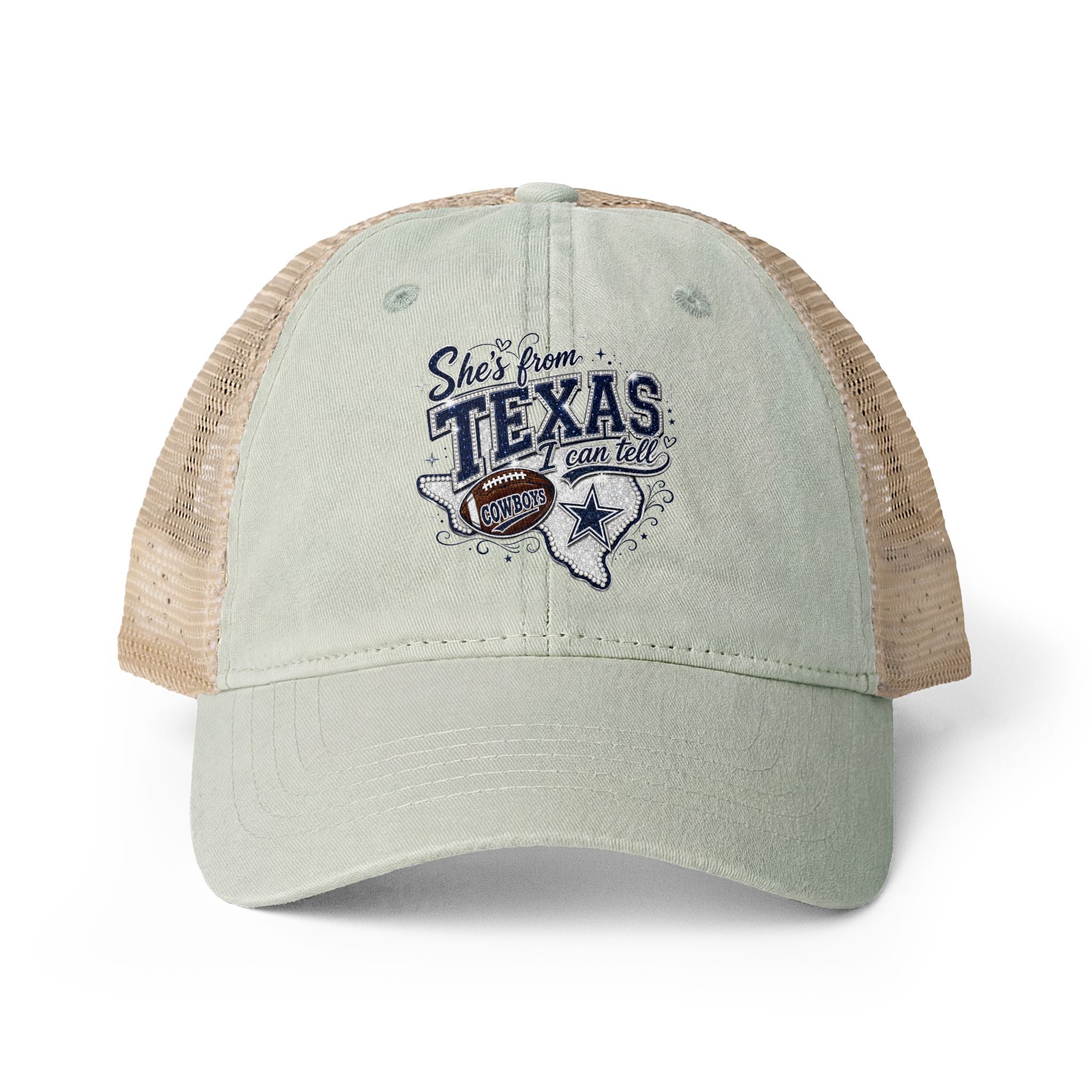 Women's Washed Mesh-Back Cap