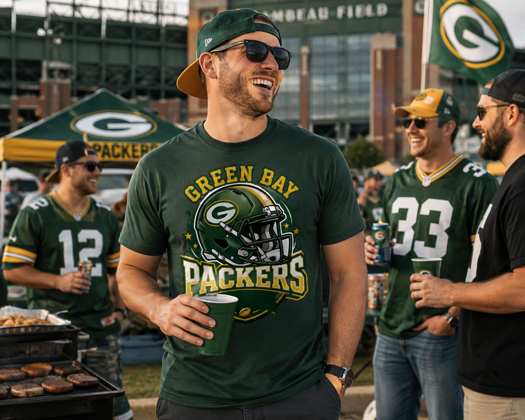 Green Bay Packers Football Crewneck Sweatshirt